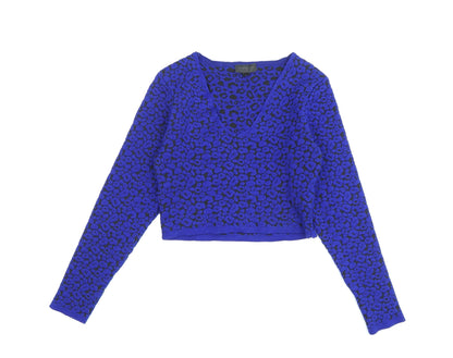 Womens UK Size 10 Topshop Blue Pullover Jumper