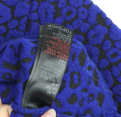 Womens UK Size 10 Topshop Blue Pullover Jumper