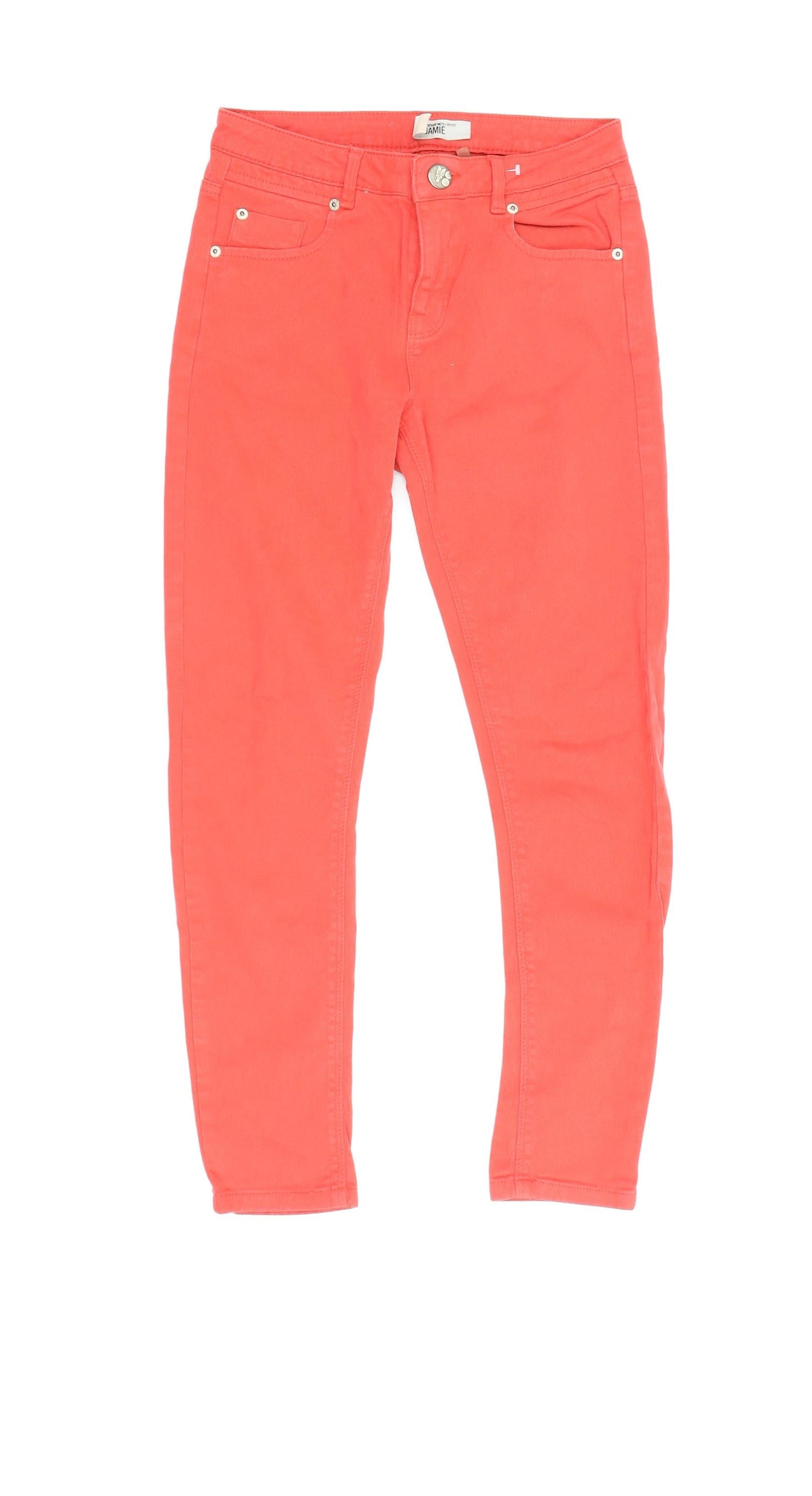 Topshop Women’s Red Ankle Jeans Petite Size 6