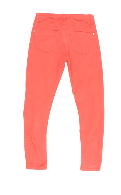 Topshop Women’s Red Ankle Jeans Petite Size 6