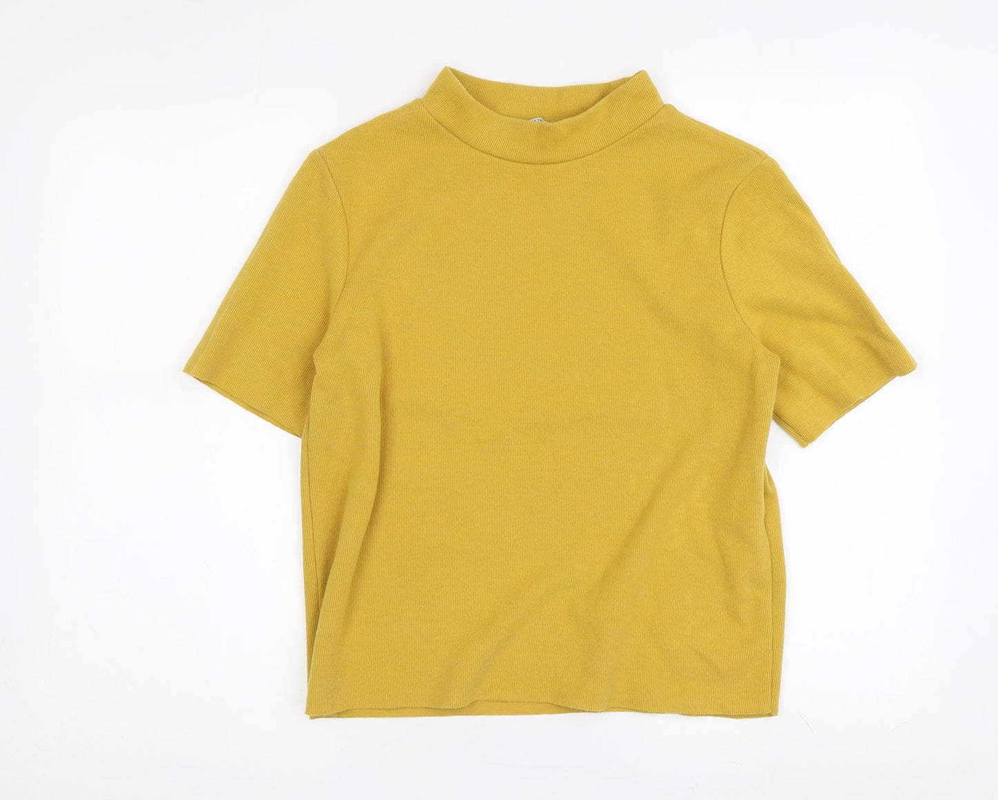 Womens UK Size S Zara Trafaluc Yellow Pullover Jumper