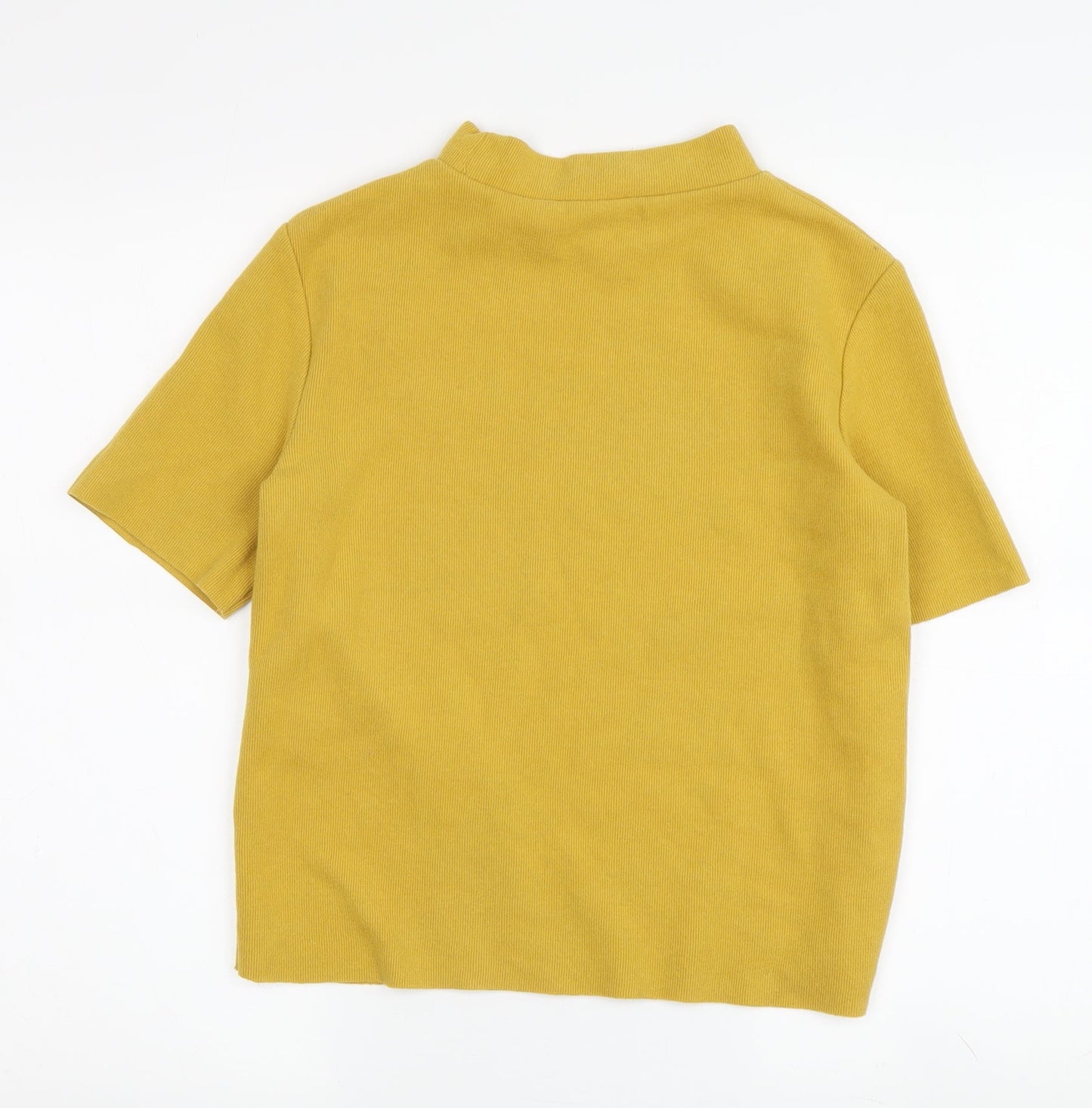 Womens UK Size S Zara Trafaluc Yellow Pullover Jumper