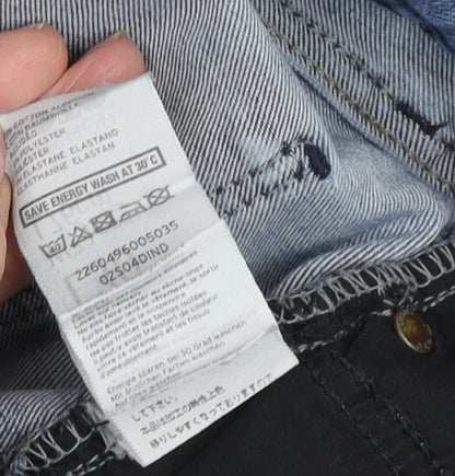 Topshop Women's Blue Skinny Jeans, Size M, Stretch Denim