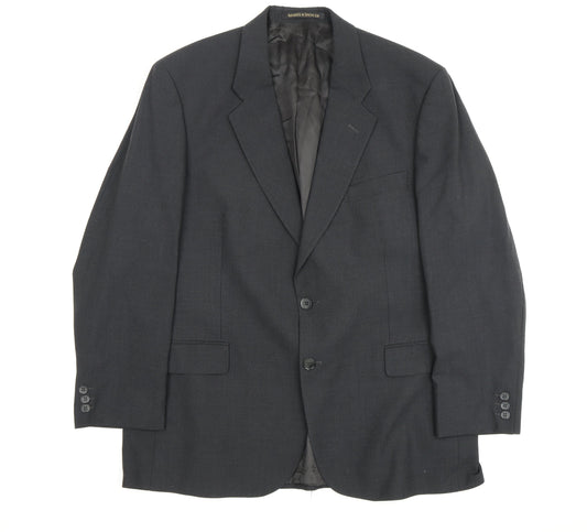 Mens UK Size 44 Marks and Spencer Regular Black Suit Jacket