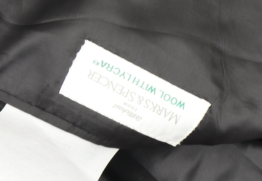 Mens UK Size 44 Marks and Spencer Regular Black Suit Jacket