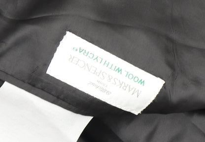 Mens UK Size 44 Marks and Spencer Regular Black Suit Jacket
