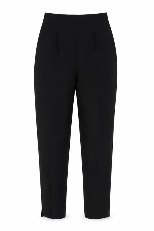 Front view of ASOS Women's Black Trousers, size 10, - Workwear Style