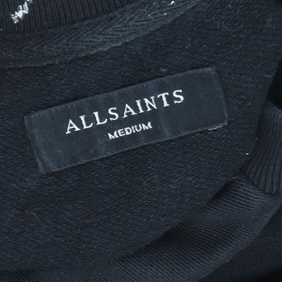 Mens UK Size M AllSaints Black Pullover Sweatshirt