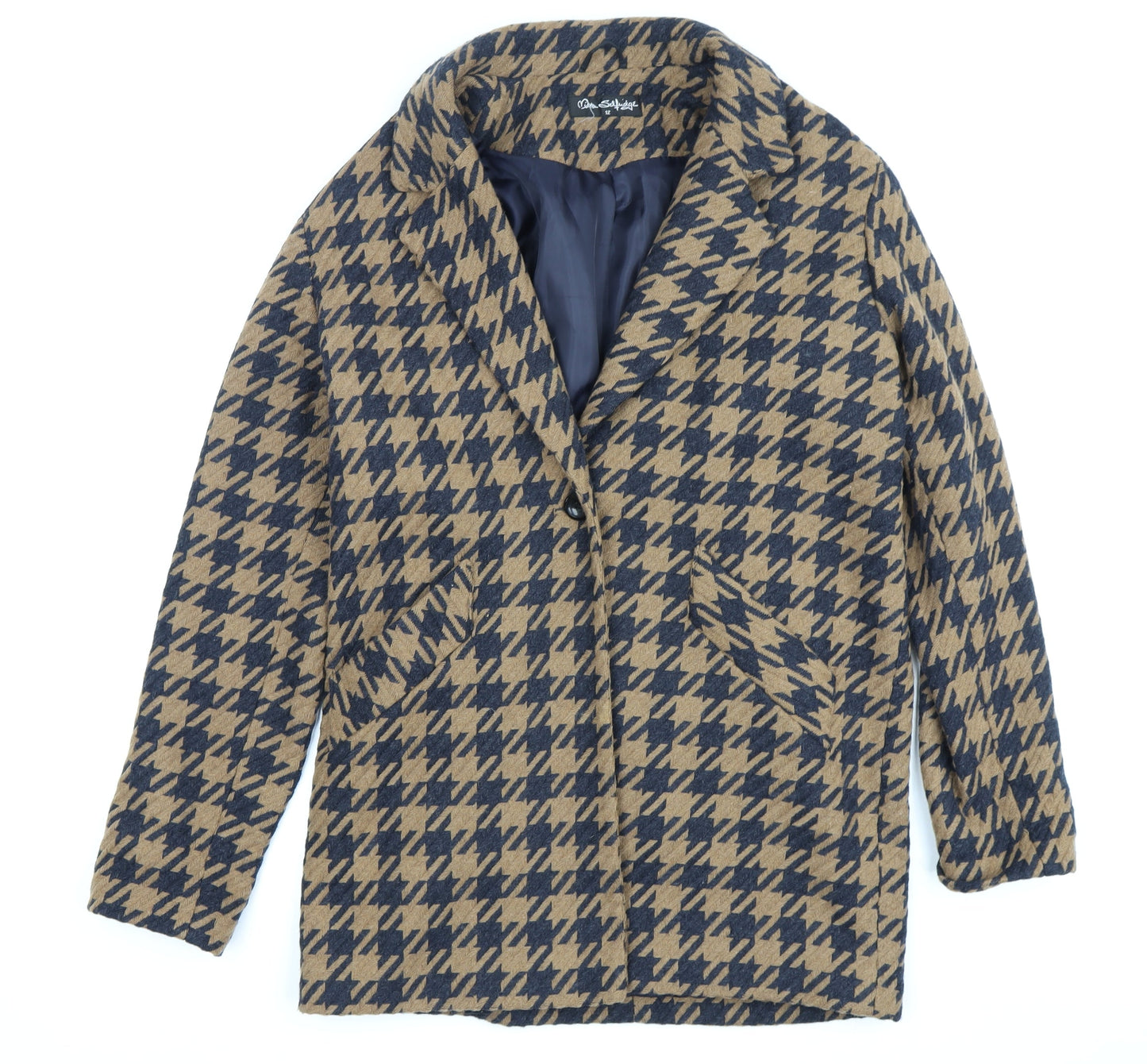 Womens UK Size 12 Miss Selfridge Multicoloured Overcoat