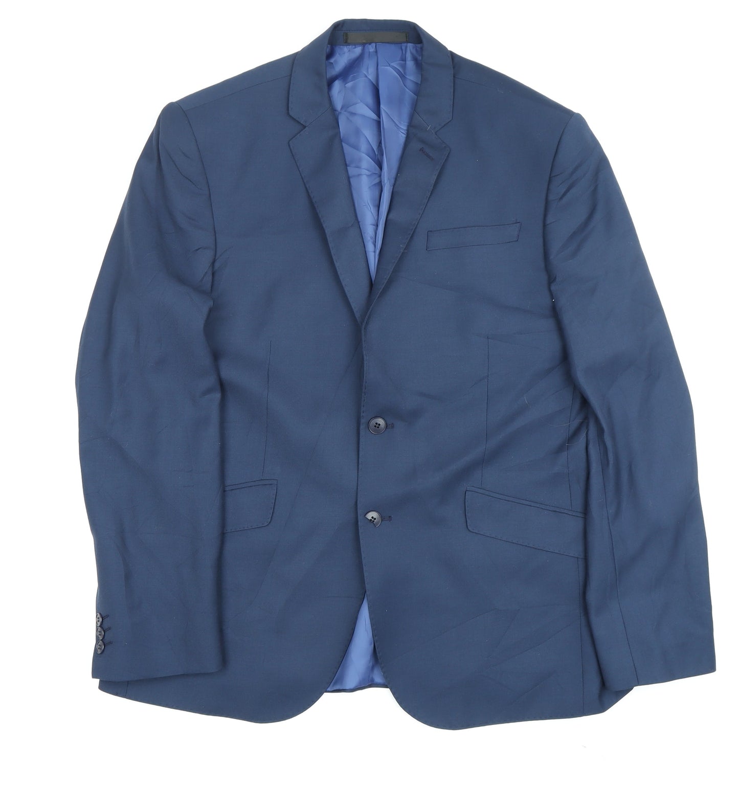 Mens UK Size 42 Marks and Spencer Regular Blue Suit Jacket