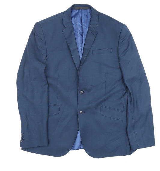 Mens UK Size 42 Marks and Spencer Regular Blue Suit Jacket