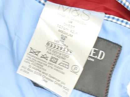 Mens UK Size 42 Marks and Spencer Regular Blue Suit Jacket