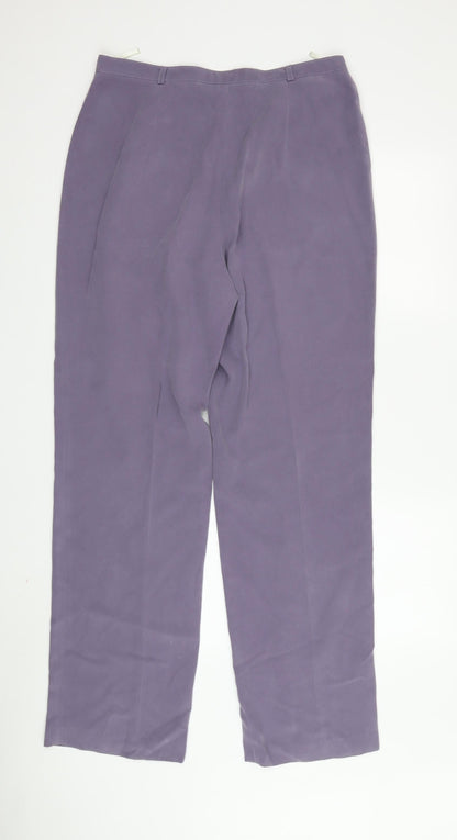 Autonomy Women's Purple Classic Trousers Size 14