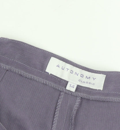 Autonomy Women's Purple Classic Trousers Size 14