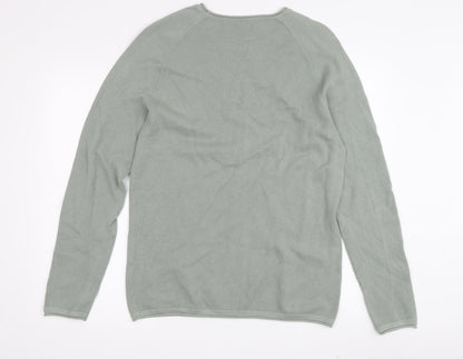 Jack & Jones Men's Green Pullover Jumper L
