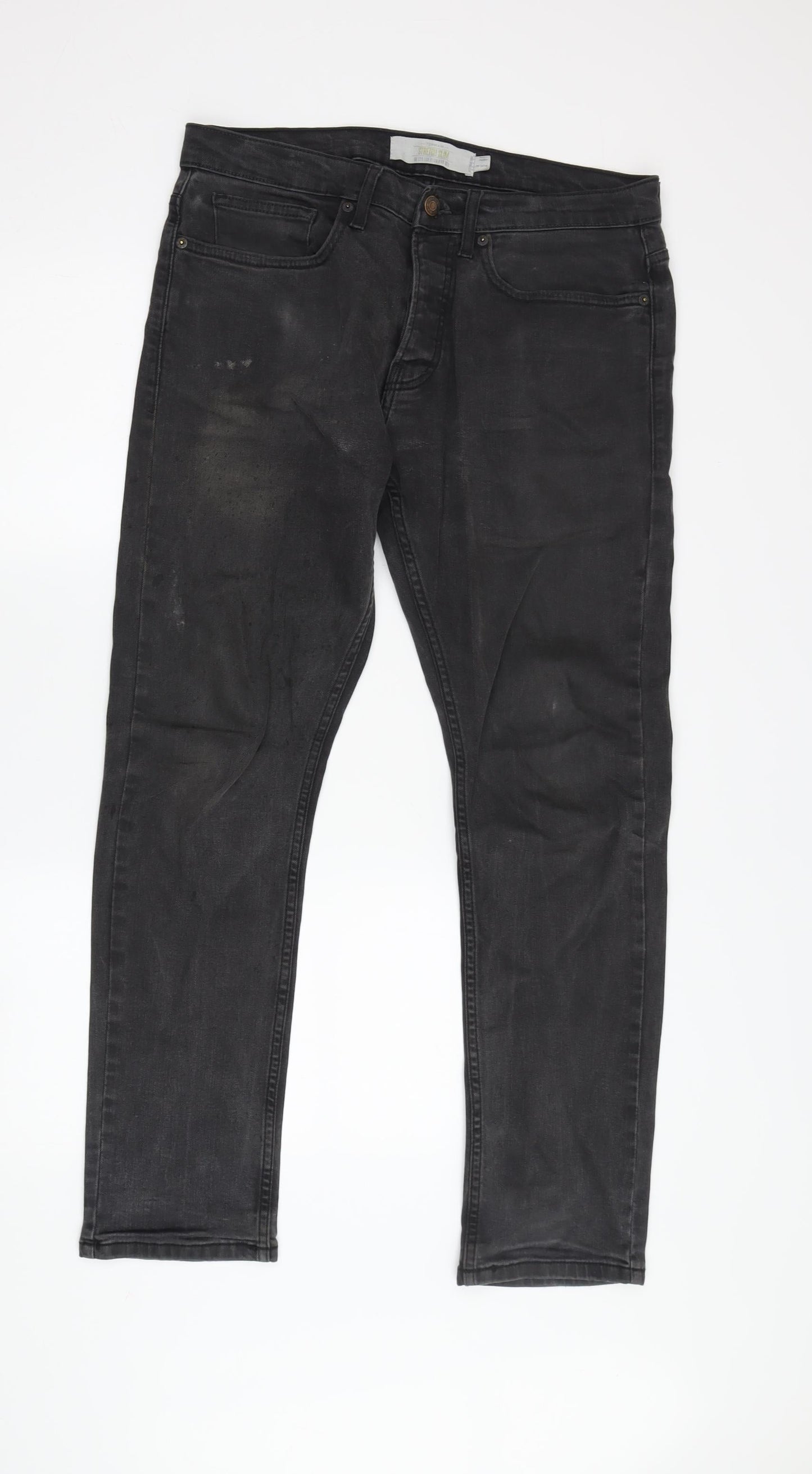 Topman Men's Black Slim Fit Skinny Jeans Size 32