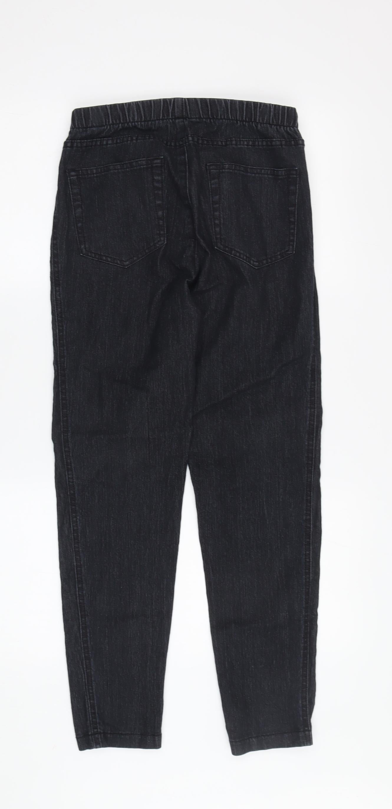 Womens UK Size 10 Marks and Spencer Regular Fit Jegging Black Trousers