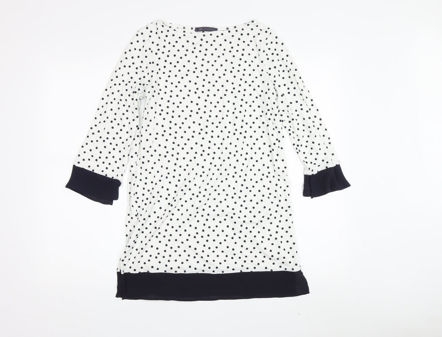 Womens UK Size 6 Marks and Spencer White  Blouse