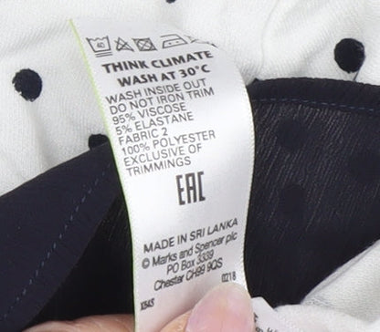 Womens UK Size 6 Marks and Spencer White  Blouse