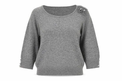 Womens UK Size 14 Per Una Grey Pullover Jumper