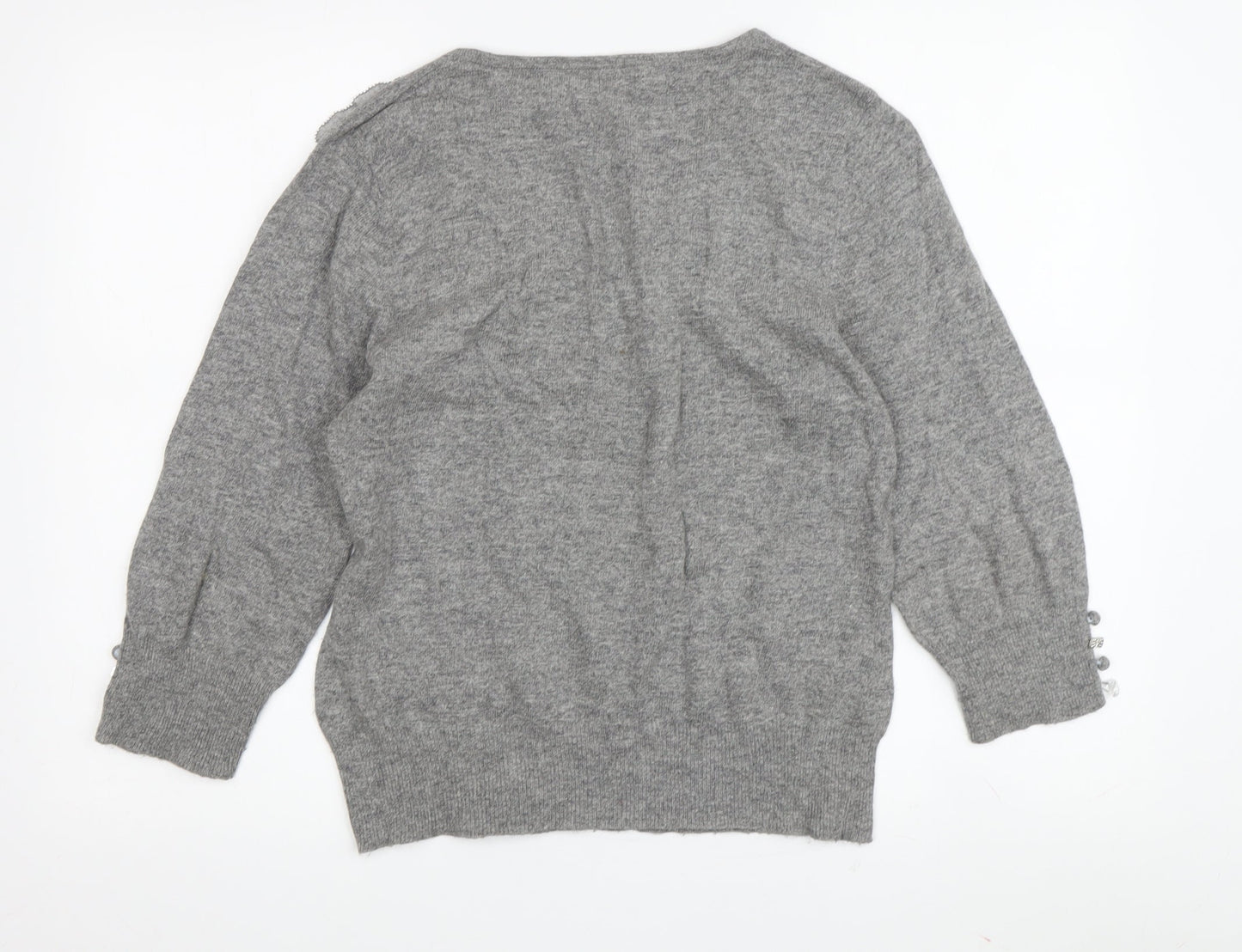 Womens UK Size 14 Per Una Grey Pullover Jumper
