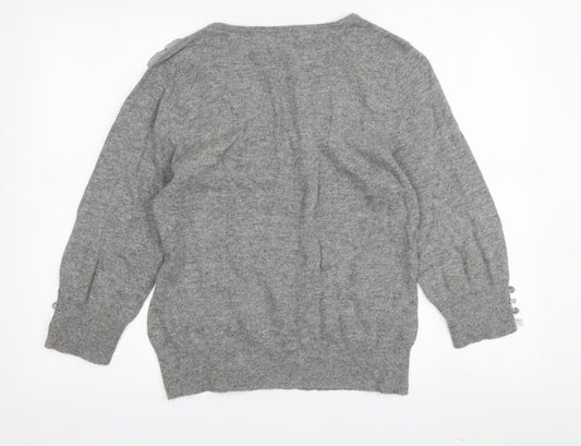 Womens UK Size 14 Per Una Grey Pullover Jumper