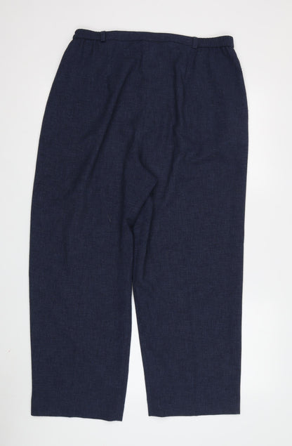 Womens UK Size 10 Eastex Regular Fit  Blue Trousers