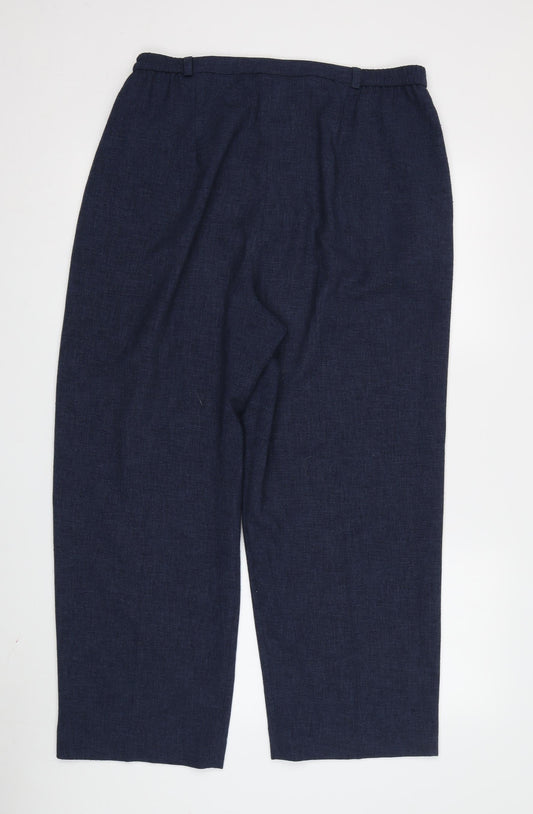 Womens UK Size 10 Eastex Regular Fit  Blue Trousers