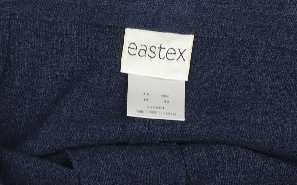 Womens UK Size 10 Eastex Regular Fit  Blue Trousers