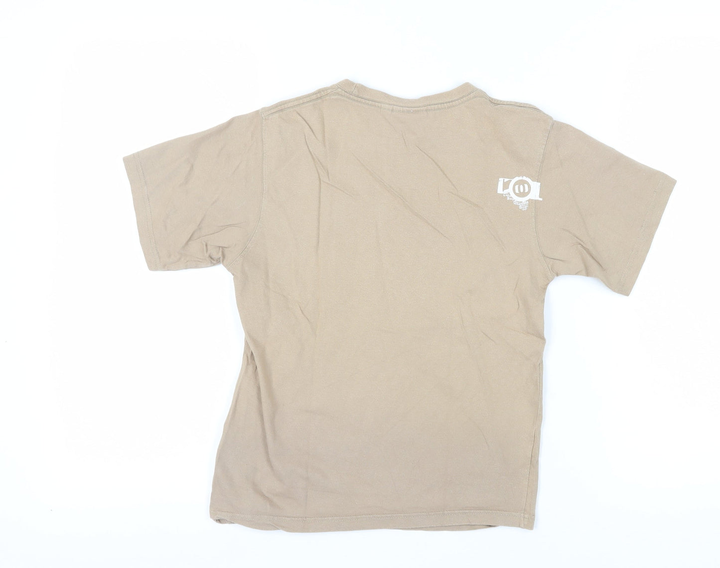 Animal Boys Brown Graphic Print T-Shirt, Size M, Casual Wear