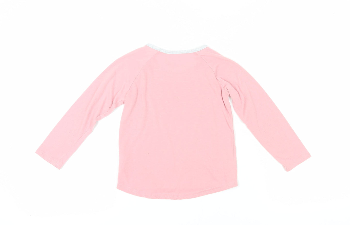 DKNY Girls Pink Long Sleeve T-Shirt, Size 5, Pullover Style