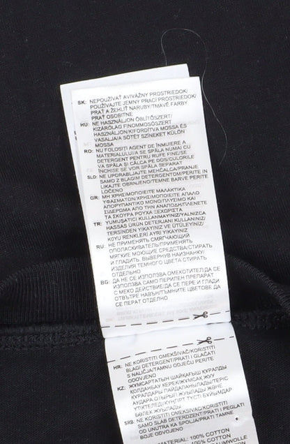 Adidas Black Unisex T-Shirt, S, Basic Crew Neck