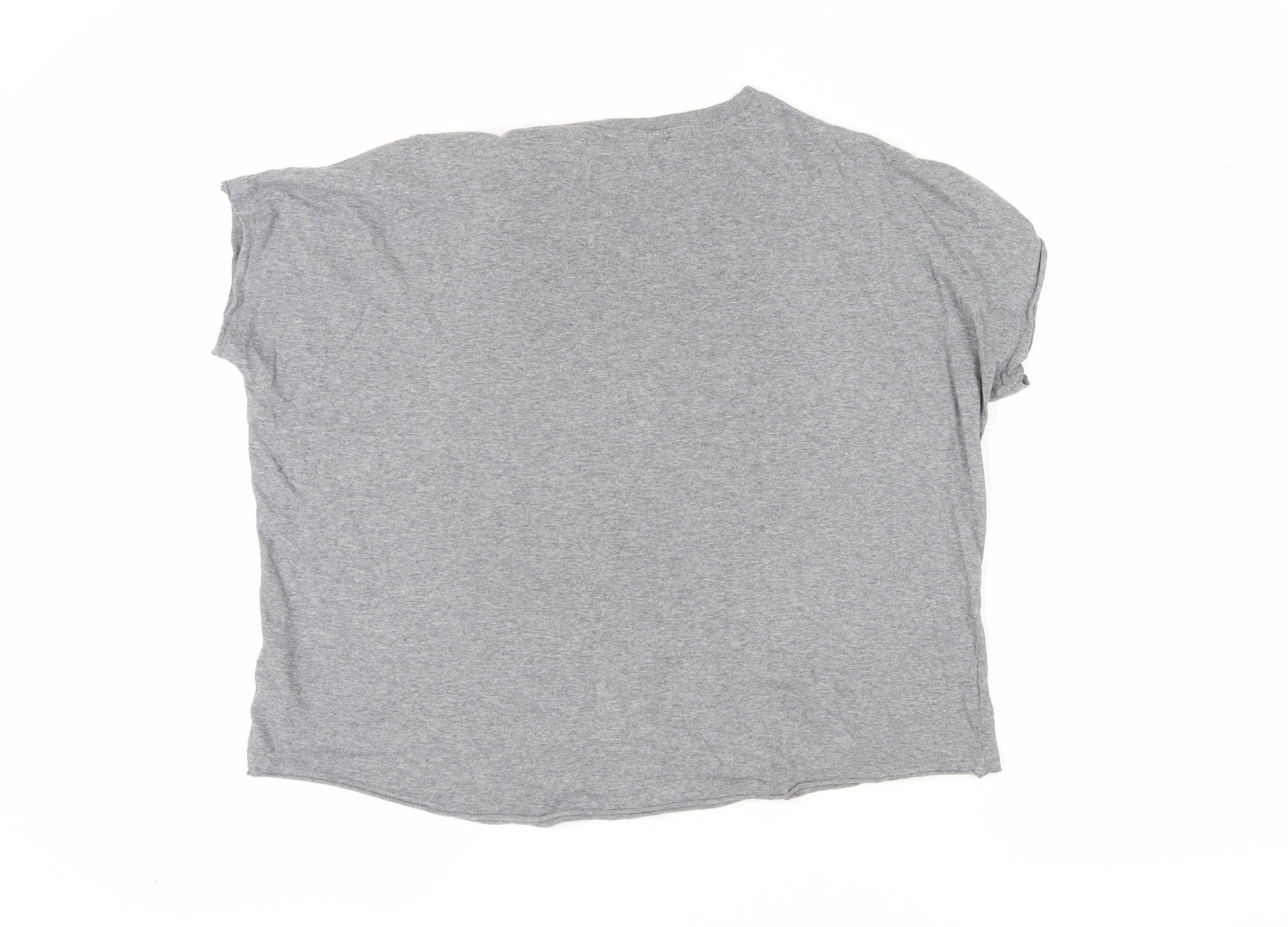 Womens UK Size XS Diesel Grey Basic T-Shirt