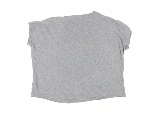 Womens UK Size XS Diesel Grey Basic T-Shirt