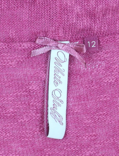Womens UK Size 12 White Stuff Pink Cardigan Jumper