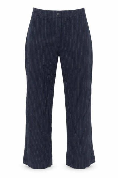 Womens UK Size 12 Viyella Regular Fit Casual Workwear Blue Trousers