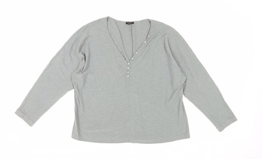 Womens UK Size 10 Massimo Dutti Grey Basic Blouse
