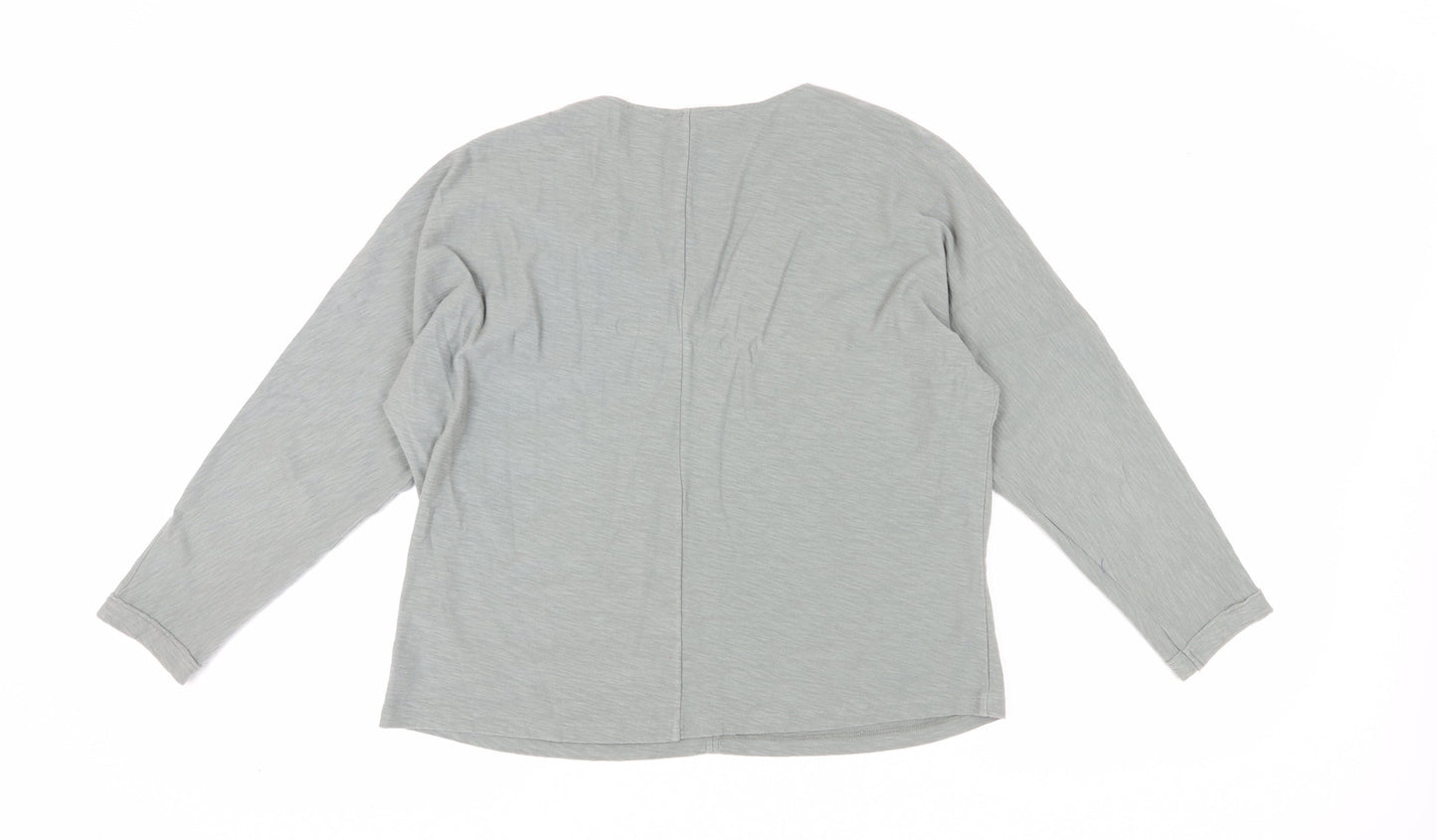 Womens UK Size 10 Massimo Dutti Grey Basic Blouse