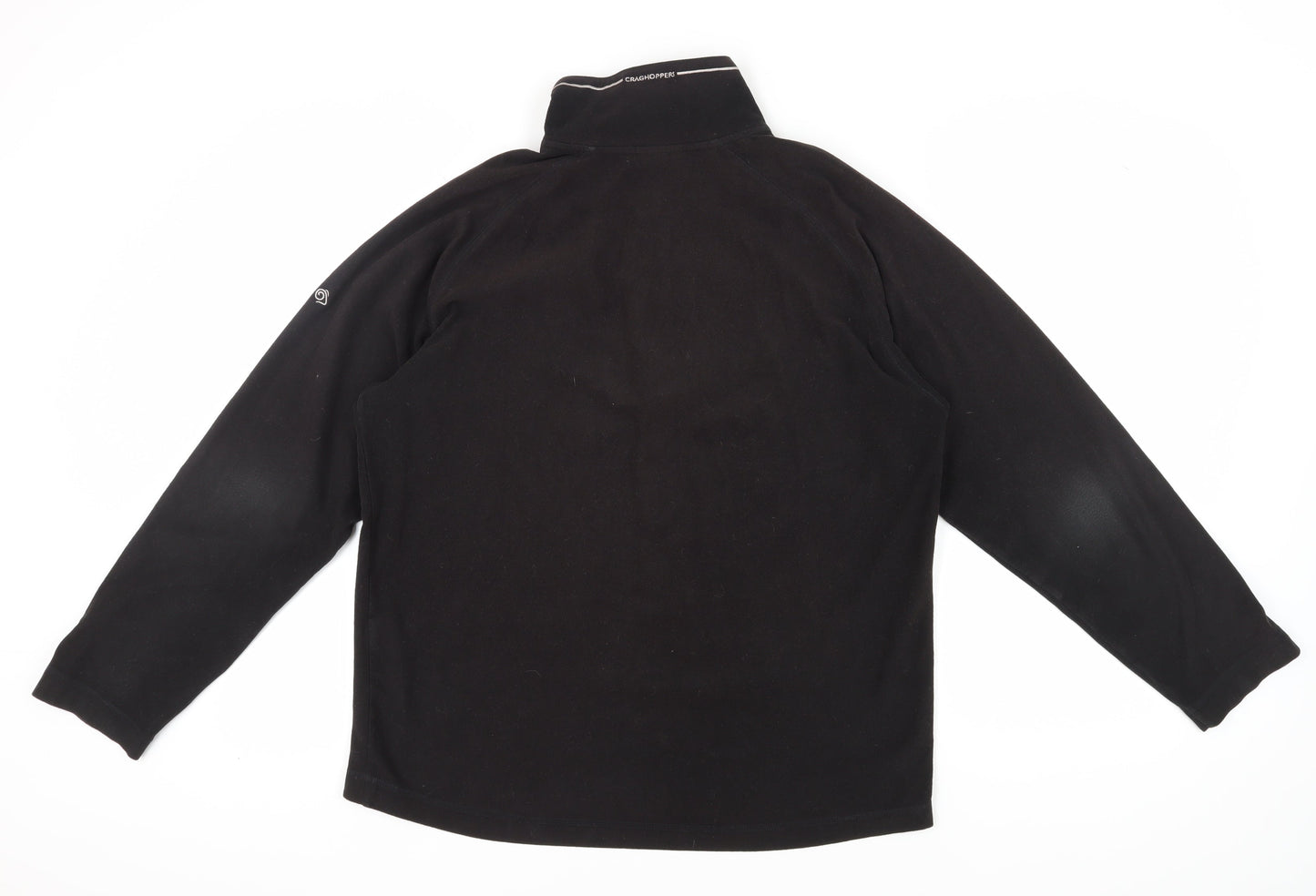 Mens UK Size M Craghoppers Black Henley Sweatshirt