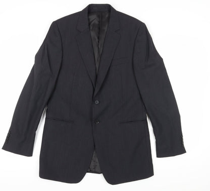 Mens UK Size 40 Jaeger Regular Black Suit Jacket