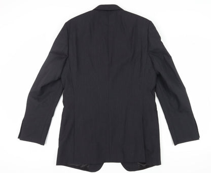 Mens UK Size 40 Jaeger Regular Black Suit Jacket