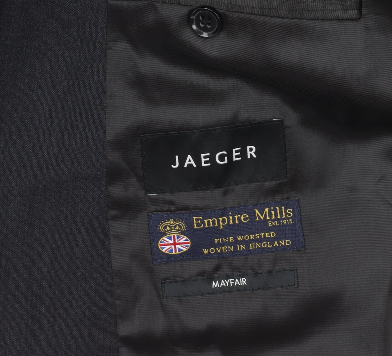 Mens UK Size 40 Jaeger Regular Black Suit Jacket