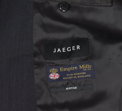 Mens UK Size 40 Jaeger Regular Black Suit Jacket
