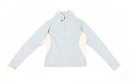 The North Face Women's Blue Small 1/2 Zip Fleece Sweatshirt