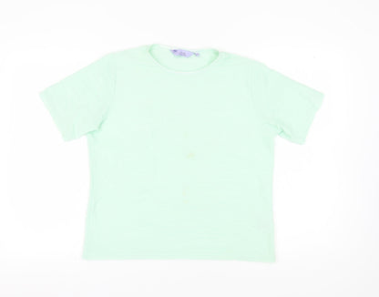 Womens UK Size M Honor Millburn Green Jersey T-Shirt