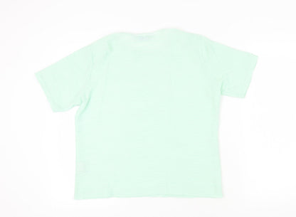 Womens UK Size M Honor Millburn Green Jersey T-Shirt