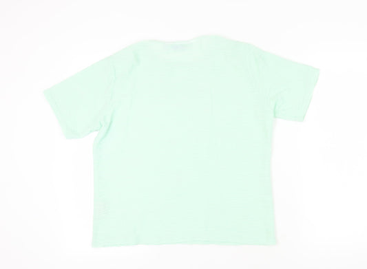 Womens UK Size M Honor Millburn Green Jersey T-Shirt