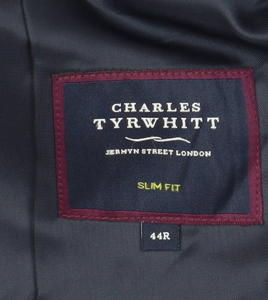 Mens UK Size 44 Charles Tyrwhitt Regular Blue Suit Jacket