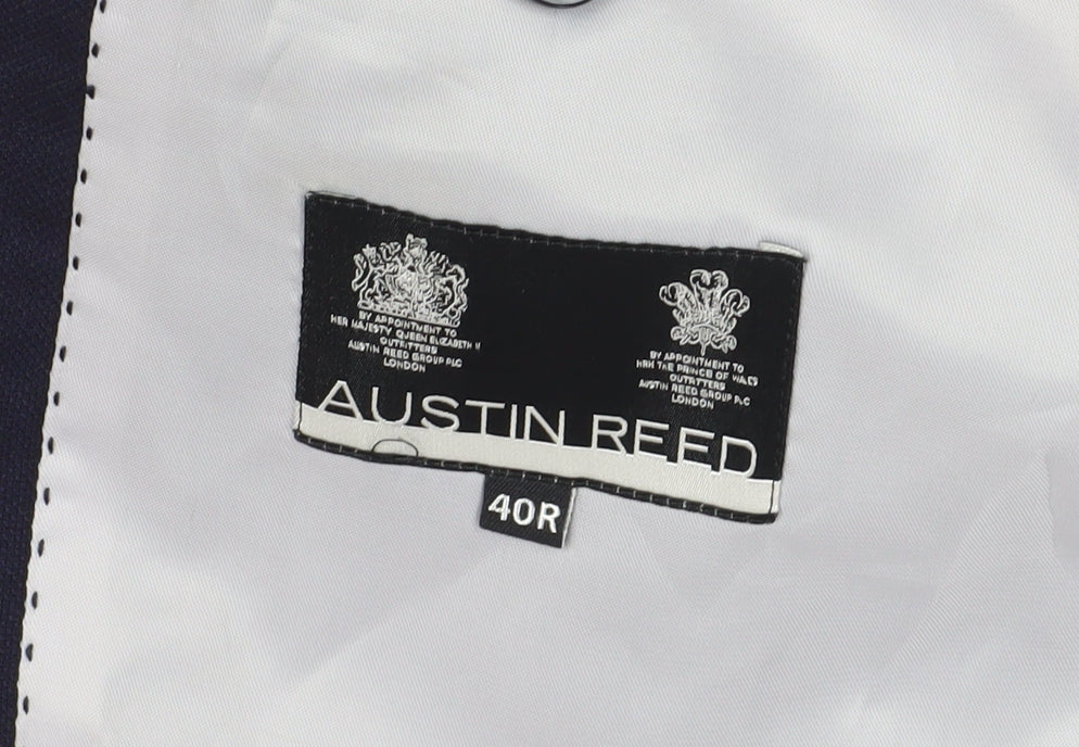 Austin Reed Men's Blue 40R Wool Blazer