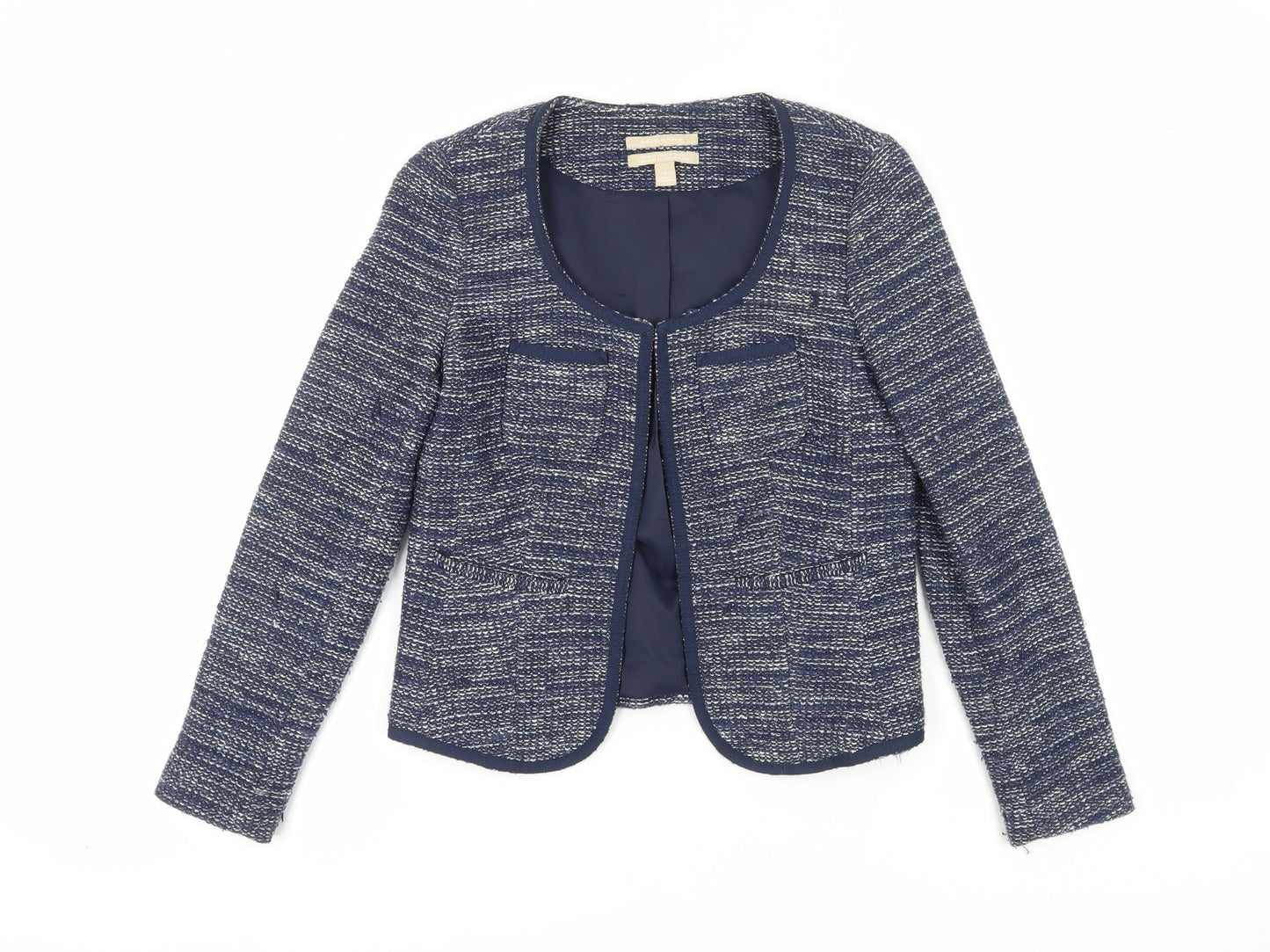 Banana Republic Women's Blue Bouclé Blazer, Size 4